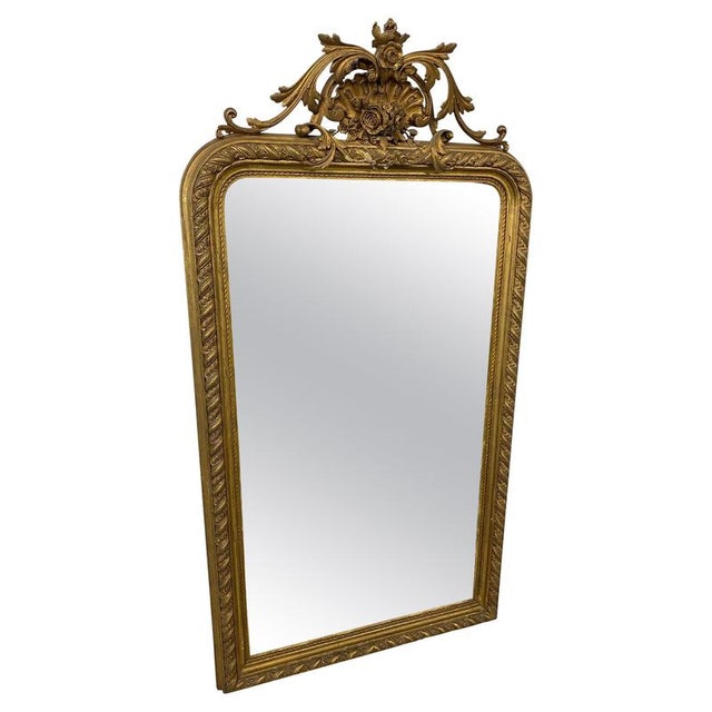 Large Rococo Style Wall Mirror, 1850 For Sale - Image 10 of 10