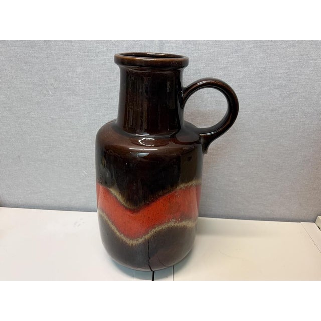Vintage Fat Lava Model 408-40 Floor Vase from Scheurich, 1970s, in Good conditions. Designed 1970 to 1979 This piece has...
