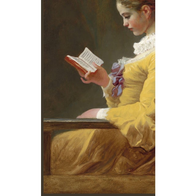 Young Girl Reading Art Print, French Rococo Portrait by Jean-Honoré Fragonard - 36" X 48" For Sale In Buffalo - Image 6 of 8