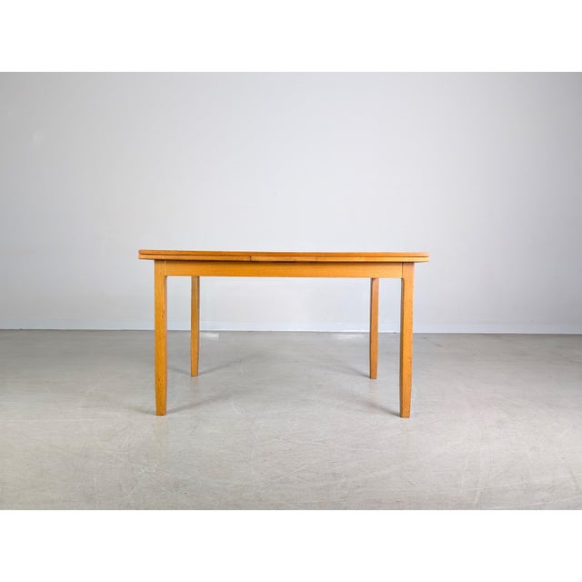 Mid-Century Modern Mid-Century Modern Dining Table in Oak from Lübke For Sale - Image 3 of 15