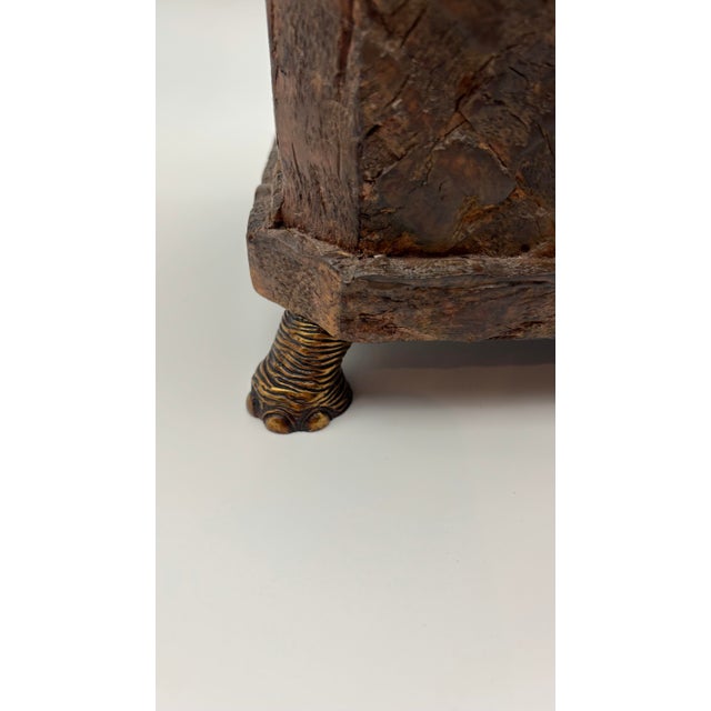 Vintage Maitland-Smith Decorative Elephant Hinged Box/Chest, Handmade in the Philippines. For Sale In West Palm - Image 6 of 8