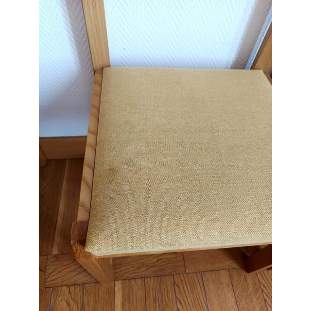 Scandinavian Chairs in Elm and Fabric, 1960s, Set of 6 For Sale - Image 14 of 15