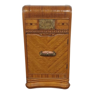 1930s Vintage Art Deco Style Waterfall Nightstand For Sale