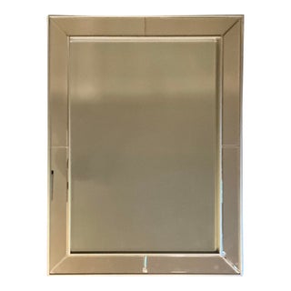 Vintage Beveled Mirror Frame Mirror For Sale