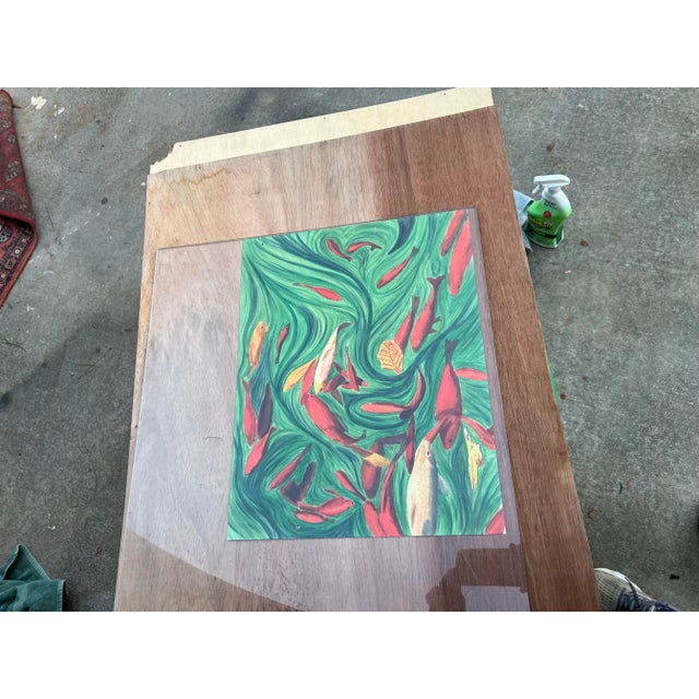 Original Expressionist Koi and Movement Painting For Sale - Image 4 of 8