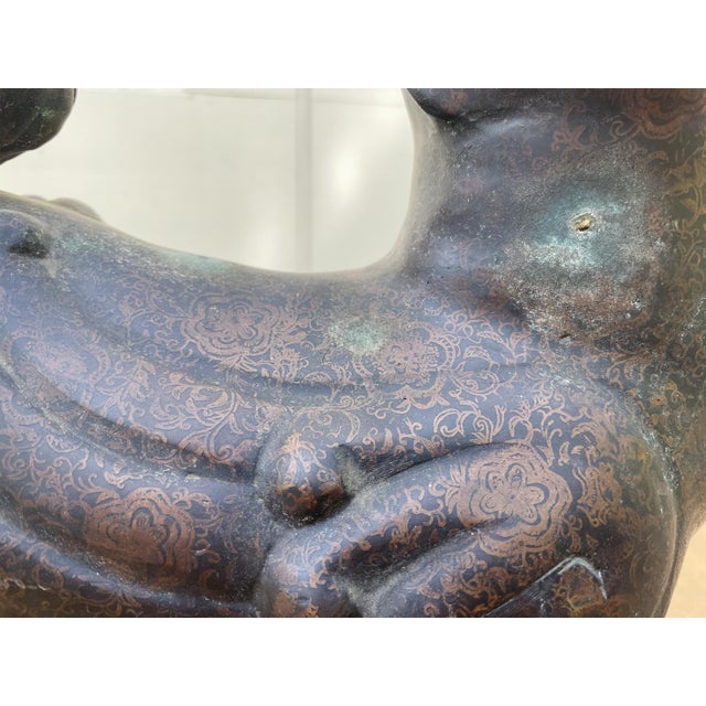 Bronze Guardian Lion or Foo Dog For Sale - Image 12 of 14