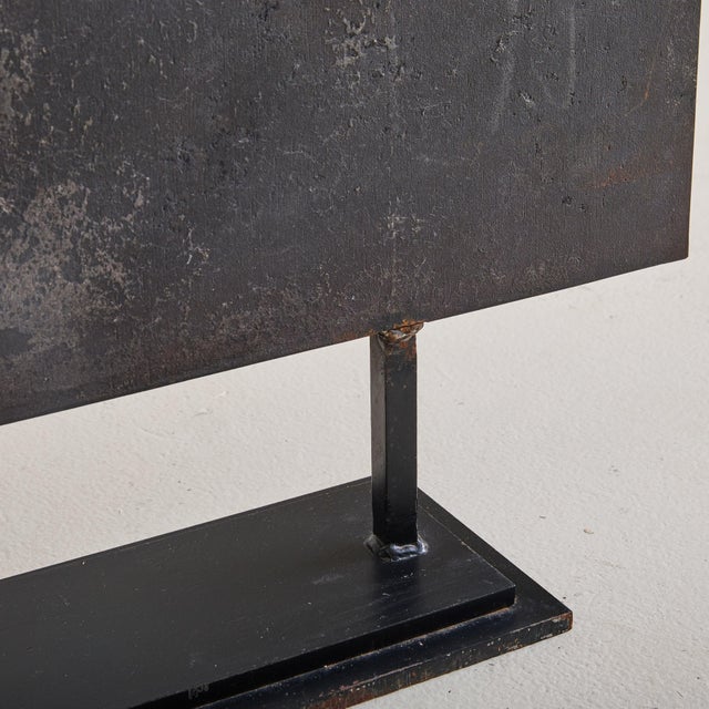 1980s French Cast Iron Sculpture with Figural Motifs by René Coutelle For Sale In Chicago - Image 6 of 18