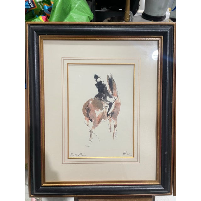 Early 21st Century Pair of Bella Pieroni “Equestrian I” Limited Edition Prints For Sale - Image 5 of 7