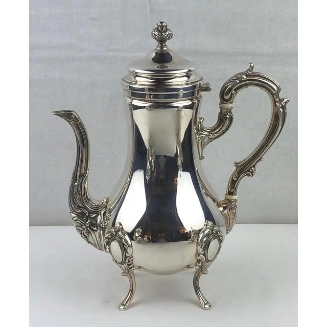 Early 20th Century French Silver Plate Five-Piece Tea and Coffee Set For Sale - Image 14 of 15