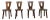 Elm Chairs, 1960s, Set of 4 For Sale