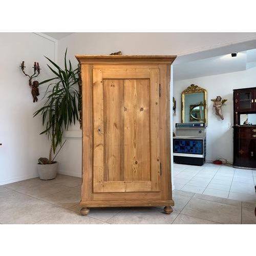 Farmhouse Biedermeier Cabinet in Softwood For Sale - Image 4 of 14