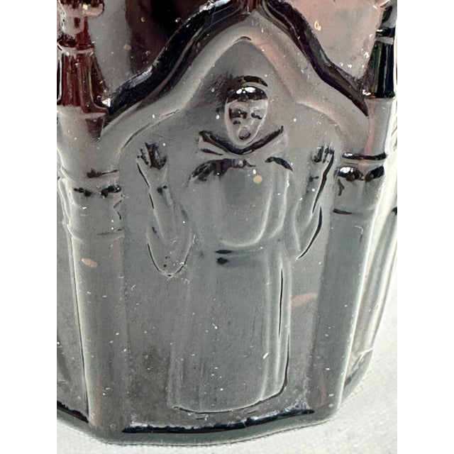 Glass Antique Amber Figural Monk Bottle For Sale - Image 7 of 12