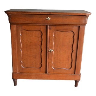 Antique Biedermeier Oak Maid's Wardrobe For Sale