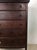 Antique Depression Era Five Drawer Chest With Turned Wood Pulls For Sale - Image 18 of 18