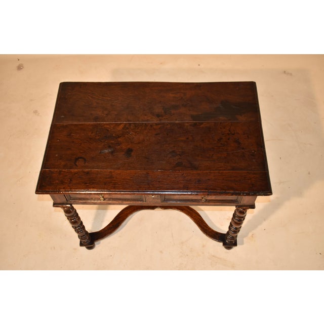 Wood Late 17th/Early 18th Century English Oak Side Table For Sale - Image 7 of 9
