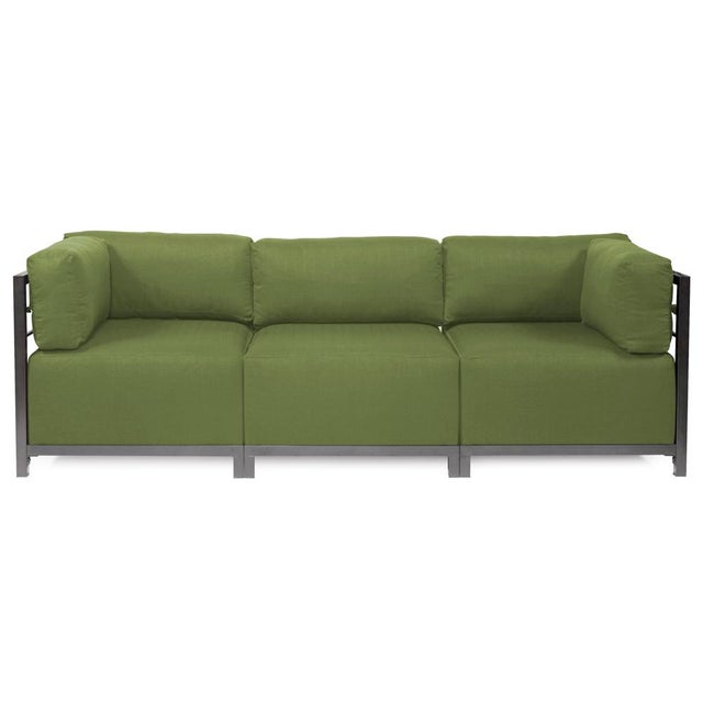 2020s Axis Corner Chair Seascape Moss Titanium Frame For Sale - Image 5 of 7