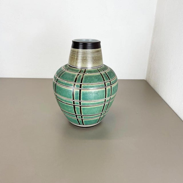 Large Ceramic Pottery Floor Vase attributed to Marzi and Remy, Germany, 1960s For Sale - Image 3 of 17