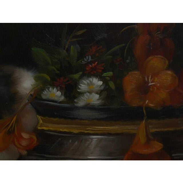 After Henriëtte Ronner-Knip, Painting of a kitten. Oil on Board For Sale - Image 3 of 9