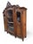 Late 19th Century Antique French Louis XV Style Hand-Carved Walnut Vitrine Bookcase For Sale - Image 5 of 12