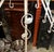 Tall Vintage White Metal Standing Candelabra For Sale In Atlanta - Image 6 of 7