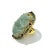 Baroque Bochic “Orient” Vintage Jade, Sapphire, Emerald Cocktail Ring Set in 18k Gold & Silver Size 5.5 For Sale - Image 3 of 3
