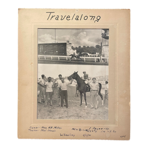 1947 Horse Racing Winner's Circle Photograph of Travelalong