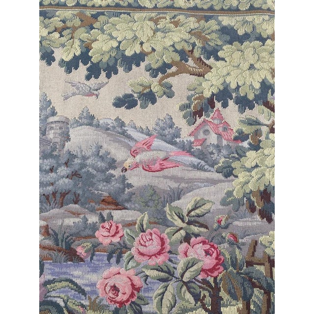 Vintage Aubusson French Jaquar Tapestry, 1950s For Sale - Image 3 of 18
