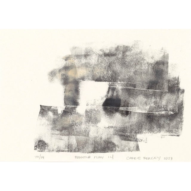 Off-white Presidio Play Set of 16 Abstract Print 10*14 Neutral by Carrie Bergey For Sale - Image 8 of 12