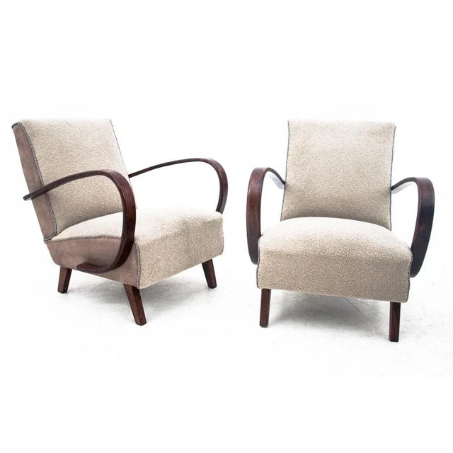 Vintage Art Deco Chairs by J. Halabala, 1930s, Set of 2 For Sale - Image 15 of 15