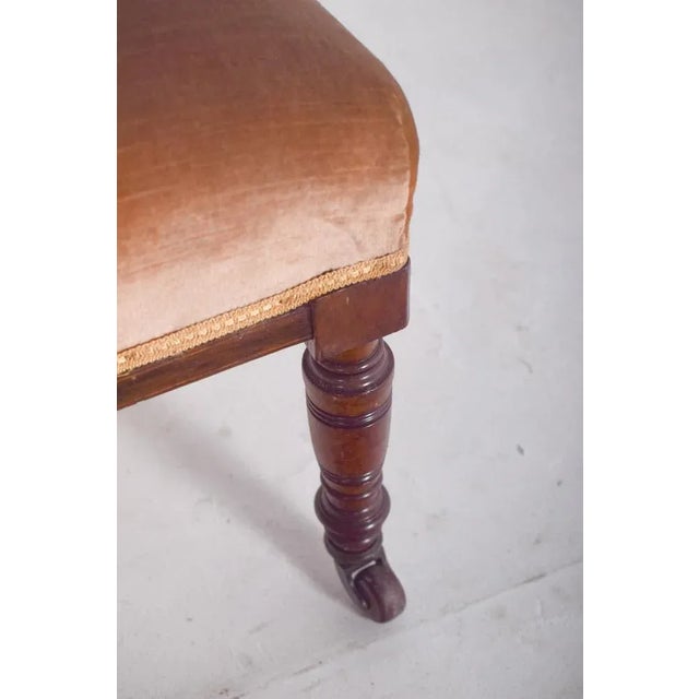Beige English Rosewood Lady Chair, 1920s For Sale - Image 8 of 10