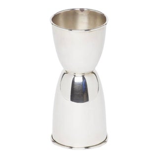 1964' Mid-Century Modern Sterling Silver Double Jigger Cup by Gorhamwith Mixing Guide For Sale