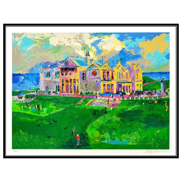 Abstract Expressionism 1980s Clubhouse at Old St. Andrews, LeRoy Neiman For Sale - Image 3 of 6