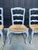Shabby Chic Late 20th Century French Country Ladder Back Rush Seat Dining Chairs – Set of 6 For Sale - Image 3 of 9