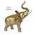 Metal Pair of Large Brass Good Luck Elephant Sculpture Figures Over 2ft Tall For Sale - Image 7 of 12