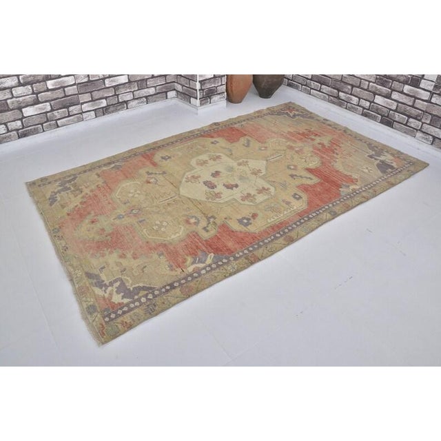 1950s Anatolian Kurdish Wool Carpet For Sale - Image 9 of 10