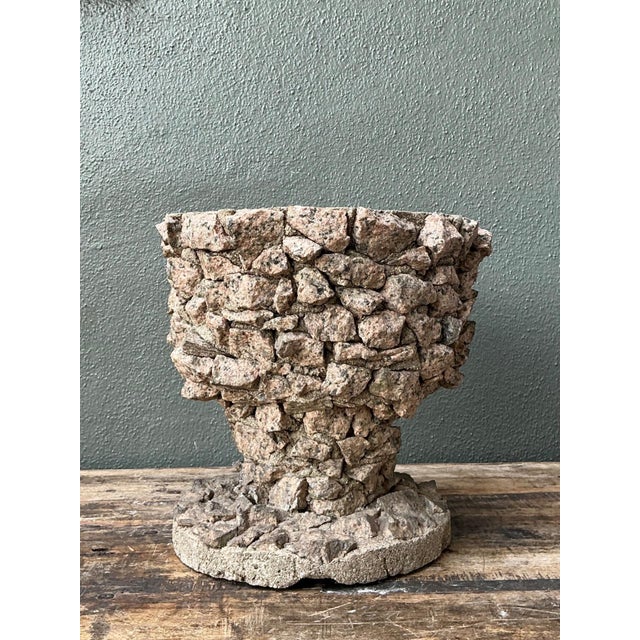 Vintage Stone Aggregate Planter For Sale - Image 9 of 17