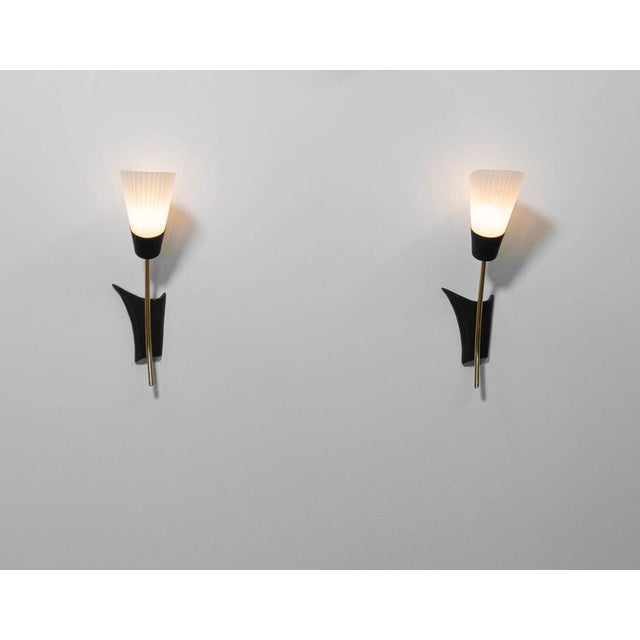 1960s Swedish Brass Wall Sconces, 1960s, Set of 2 For Sale - Image 5 of 10