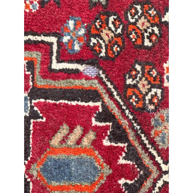Mid-Century Hamadan Rug, 1950s For Sale - Image 6 of 18