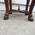 Italian Baroque Walnut Stool with Fortuny Upholstery For Sale - Image 9 of 10