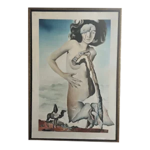 20th Century Abstract Surrealism Oil on Canvas by Thomas Glover