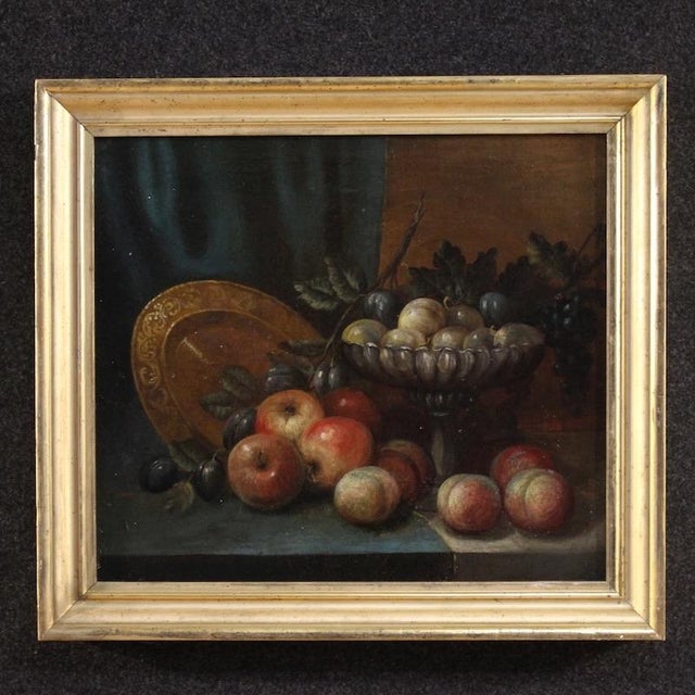 Italian Artist, Still Life Painting, 1750, Oil on Canvas For Sale - Image 16 of 16