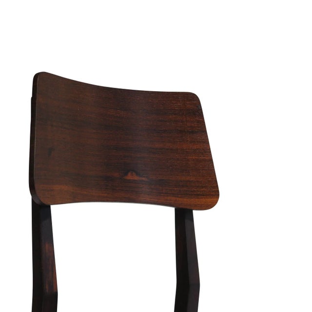 Mid 20th Century Forma Brazil Rosewood Dining Chairs - Set of 6 For Sale - Image 4 of 9