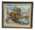 B. Lundqvist, Riverside Village, 1960s, Oil on Canvas, Framed For Sale