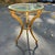 1980s Arteriors Modern Gold Leaf Finished Cinched Waist Side Table For Sale - Image 10 of 12