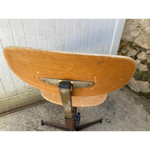 Industrial Vintage Industrial Architect Swivel Chair, 1950 For Sale - Image 3 of 13