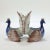 Late 19th Century Antique Figural French Faience Pottery Peacocks Double Salt Cellar For Sale - Image 5 of 13