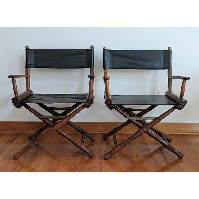 1960s Vintage Gold Medal Furniture Co. Director's Chairs A Pair