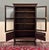 Antique English Bookcase Bookshelf Cabinet Double Door Barley Twist Oak c.1930s For Sale - Image 15 of 17
