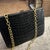 An Elegant 1950s Retro Black Leather and Brass Italian Shoulder Bag For Sale - Image 6 of 13