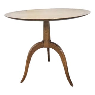 Mid Century Edward Wormley for Dunbar Side Table With Tripod Legs For Sale